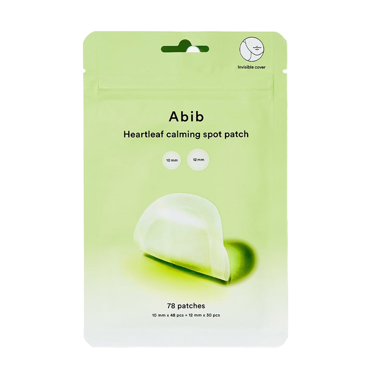 Точкові патчі для обличчя Abib Heartleaf Calming Spot Patch проти прищів, 78 шт