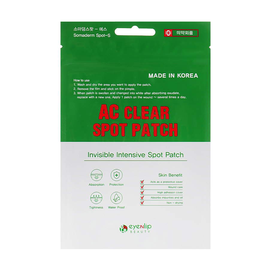 Точкові патчі Eyenlip Ac Clear Spot Patch для проблемної шкіри, 24 шт